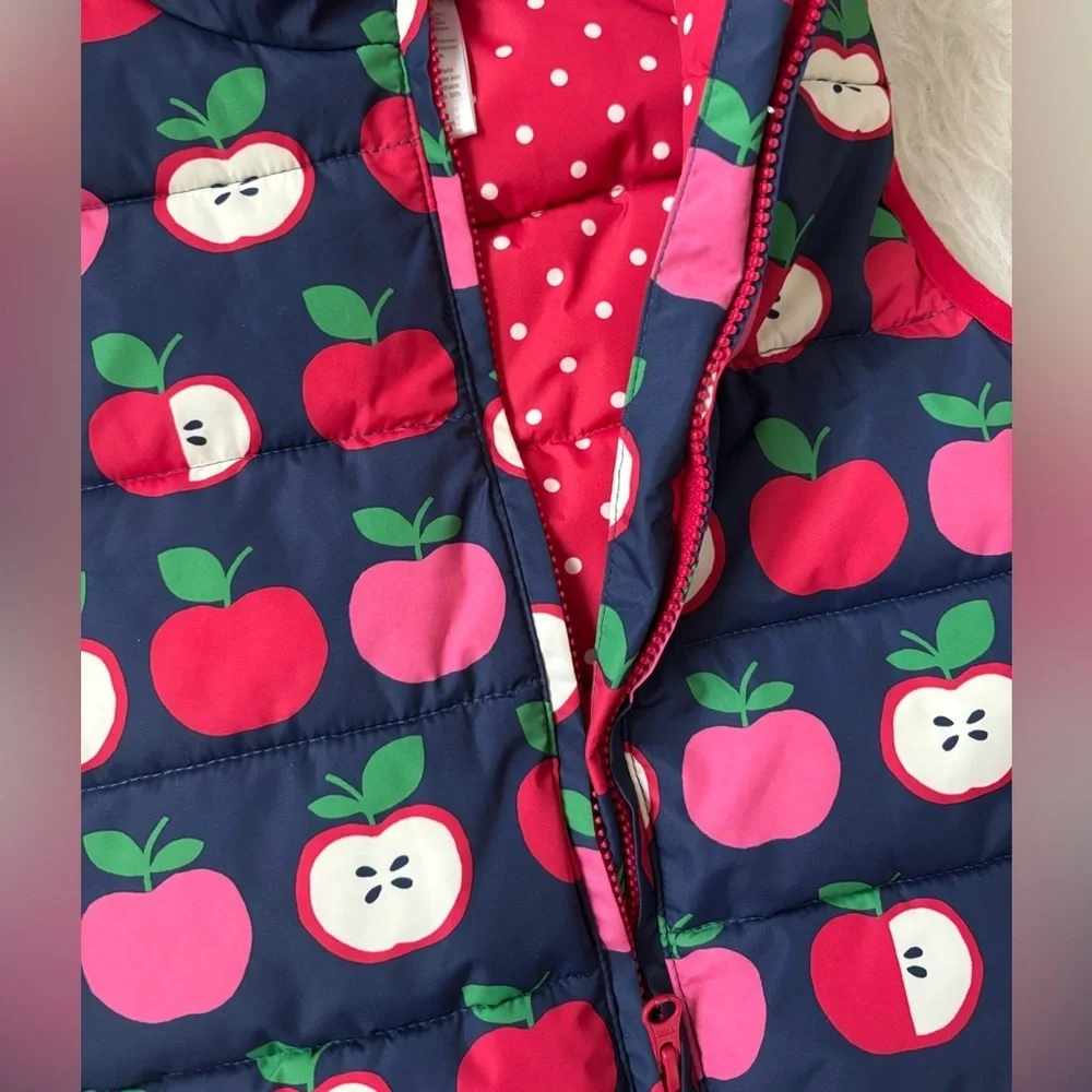 Gymboree Girl’s Adorable Apple Outdoor Hooded Vest